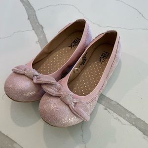 Nordstrom Rack Pink Sparkle Ballet Slip On Dress Shoes